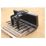 SKID STEER MOUNT 60" SINGLE CLAW GRAPPLE BUCKET