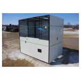 STEEL TUBE FRAME ENCLOSURE WITH POLY SIDES