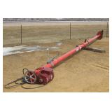6" X 30FT GRAIN AUGER WITH LEESON 5HP 230 VOLT