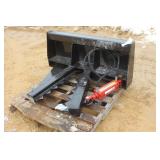 SKID STEER MOUNT HYDRAULIC TREE PULLER (UNUSED)