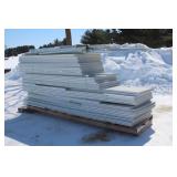 PALLET LOT OF PLASTIC WALL PANELS AND CORNERS