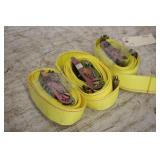 (3) 2" X 12FT RATCHET STRAPS FOR E-TRACK (UNUSED)