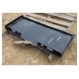 SKID STEER MOUNT WELD ON PLATE (UNUSED)
