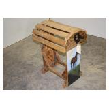 WOODEN SADDLE STAND