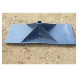 SKID STEER MOUNT 10" RECEIVER PLATE (UNUSED)