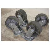 (4) 5" GREASABLE CASTERS