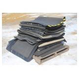 PALLET LOT OF RUBBER FLOOR MATS AND RUNNERS