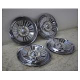 (4) 1957 FORD FAIRLANE 14" HUBCAPS