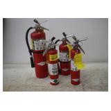 (4) DRY CHEMICAL FIRE EXTINGUISHERS