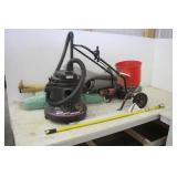 SHOP VAC, SEED SPREADER, ASSORTMENT OF LANDSCAPE