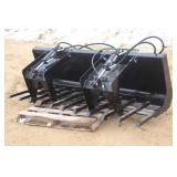 SKID STEER MOUNT 84" GRAPPLE BUCKET (UNUSED)