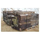 (2) BUNDLES OF 6" X 8" GUARD RAIL POSTS