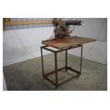 CRAFTSMAN 100 RADIAL ARM SAW ON CART WITH WHEELS