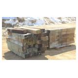 (2) BUNDLES OF 6" X 8" GUARD RAIL POSTS