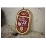 OLD MILWAUKEE LIGHT BEER LIGHTED SIGN