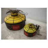 (2) SCHMIDT BEER HANGING LIGHTS