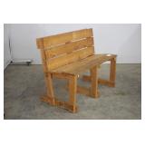 WOODEN PORCH BENCH