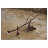 VINTAGE HORSE DRAWN POTATO HILLER WITH WOODEN
