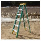 WERNER 6FT FIBERGLASS STEP LADDER