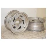 (2) 15X7 5-BOLT ALUMINUM RIMS