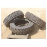 (3) CONTINENTAL HDR 225/70R19.5 TRUCK TIRES