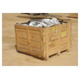 WOODEN CRATE WITH CONTENT OF SUPER SACKS