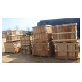 (8) WOODEN CRATES