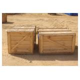 (2) WOODEN CRATES WITH CONTENTS