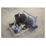 LARGE CYLINDER PINS, U-BOLTS, HYDRAULIC COOLER