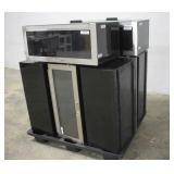 (8) HEAVY DUTY POLY CABINETS WITH PLEXIGLASS
