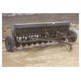 JOHN DEERE VAN BRUNT 10FT GRAIN DRILL WITH GRASS