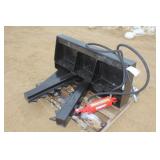 SKID STEER MOUNT HYDRAULIC TREE PULLER (UNUSED)