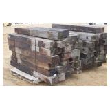 (2) BUNDLES OF 6" X 8" GUARD RAIL POSTS