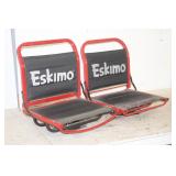 (2) ESKIMO ICE SHACK SEATS