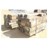 (2) BUNDLES OF 6" X 8" GUARD RAIL POSTS