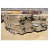 (2) BUNDLES OF 6" X 8" GUARD RAIL POSTS