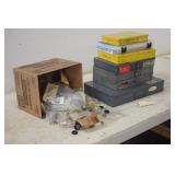 ASSORTMENT OF PARTS BINS & MISC PARTS