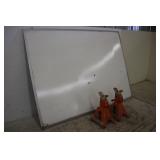 (2) JACK STANDS AND DRY ERASE BOARD