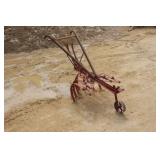 VINTAGE WALKING CULTIVATOR WITH WOODEN HANDLES