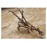VINTAGE WALKING CULTIVATOR WITH WOODEN HANDLES