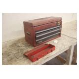 CRAFTSMAN TOOLBOX WITH CONTENTS AND SMALL TOOLBOX