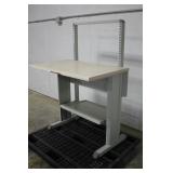 METAL FRAME TABLE WITH WOODEN TOP