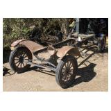 MODEL T TRUCK FRAME WITH AXLES, (2) CABS AND