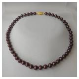 Chocolate Pearl Necklace, 18"