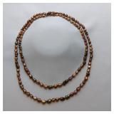 Long Chocolate Pearl Necklace, 62"