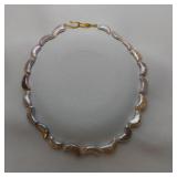 Moon-shaped Pearl Necklace, 16"