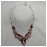 Dichroic Glass Necklace, 20"