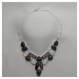 Dichroic Glass Necklace, 20"