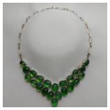 Dichroic Glass Necklace, 20"