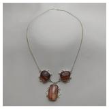 Dichroic Glass Necklace, 20"